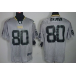 Nike Green Bay Packers #80 Donald Driver Lights Out Gray Elite Jersey