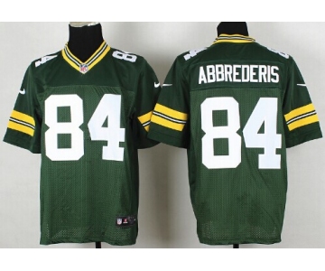 Nike Green Bay Packers #84 Jared Abbrederis Green Elite Jersey