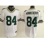 Nike Green Bay Packers #84 Jared Abbrederis White Elite Jersey