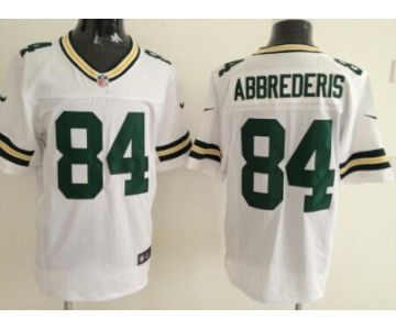 Nike Green Bay Packers #84 Jared Abbrederis White Elite Jersey