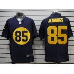 Nike Green Bay Packers #85 Greg Jennings Navy Blue Elite Jersey