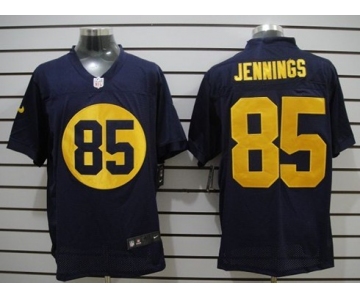 Nike Green Bay Packers #85 Greg Jennings Navy Blue Elite Jersey