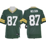 Nike Green Bay Packers #87 Jordy Nelson Green Elite Jersey