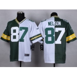 Nike Green Bay Packers #87 Jordy Nelson Green/White Two Tone Elite Jersey