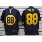 Nike Green Bay Packers #88 Jermichael Finley Navy Blue Elite Jersey