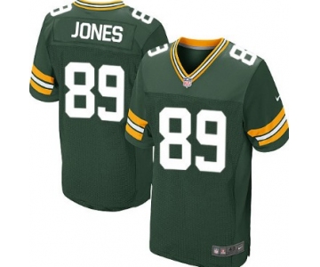 Nike Green Bay Packers #89 James Jones Green Elite Jersey