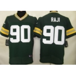 Nike Green Bay Packers #90 B.J. Raji Green Elite Jersey