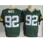 Nike Green Bay Packers #92 Reggie White Green Elite Jersey