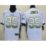 Nike Green Bay Packers #95 Datone Jones Drift Fashion White Elite Jersey