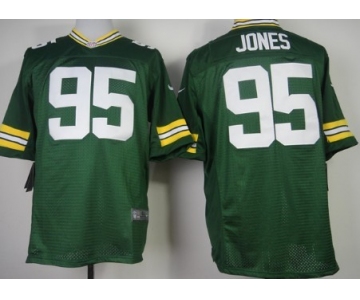 Nike Green Bay Packers #95 Datone Jones Green Elite Jersey