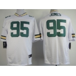 Nike Green Bay Packers #95 Datone Jones White Elite Jersey