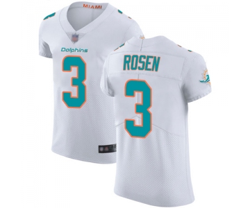 Dolphins #3 Josh Rosen White Men's Stitched Football Vapor Untouchable Elite Jersey