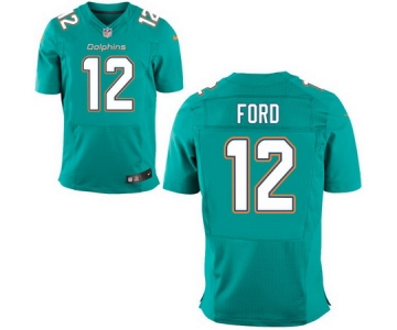 Men's 2017 NFL Draft Miami Dolphins #12 Isaiah Ford Green Team Color Stitched NFL Nike Elite Jersey