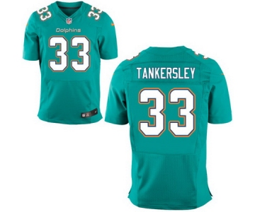 Men's 2017 NFL Draft Miami Dolphins #33 Cordrea Tankersley Green Team Color Stitched NFL Nike Elite Jersey