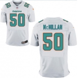 Men's 2017 NFL Draft Miami Dolphins #50 Raekwon McMillan White Road Stitched NFL Nike Elite Jersey