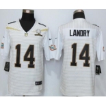 Men's Miami Dolphins #14 Jarvis Landry White 2016 Pro Bowl Stitched NFL Nike Elite Jersey