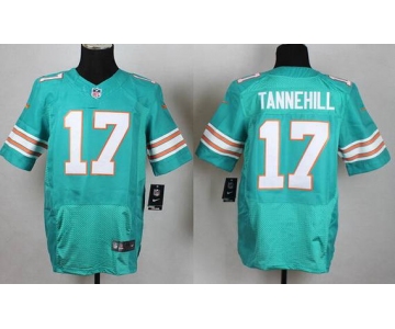 Men's Miami Dolphins #17 Ryan Tannehill Aqua Green Alternate 2015 NFL Nike Elite Jersey