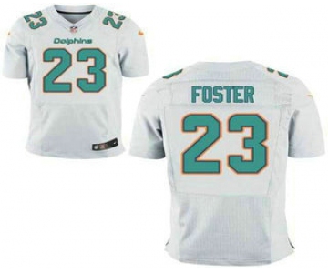 Men's Miami Dolphins #23 Arian Foster White Road NFL Nike Elite Jersey