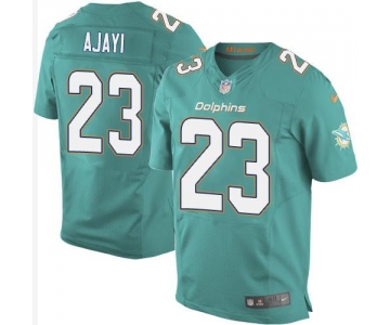 Men's Miami Dolphins #23 Jay Ajayi Green Team Color Stitched NFL Nike Elite Jersey