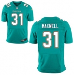 Men's Miami Dolphins #31 Byron Maxwell Aqua Green Team Color NFL Nike Elite Jersey