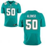 Men's Miami Dolphins #50 Aqua Green Aqua Green Team Color NFL Nike Elite Jersey