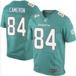 Men's Miami Dolphins #84 Jordan Cameron Nike Aqua Green Elite Jersey