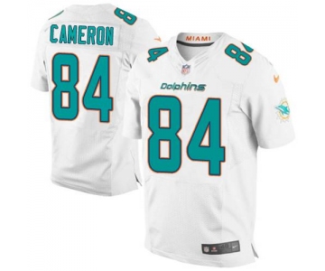 Men's Miami Dolphins #84 Jordan Cameron Nike White Elite Jersey