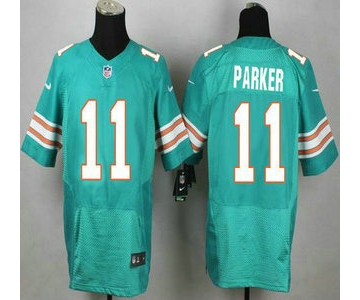 Miami Dolphins #11 DeVante Parker Aqua Green Alternate 2015 NFL Nike Elite Jersey