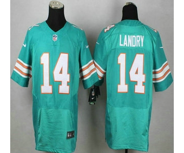 Miami Dolphins #14 Jarvis Landry Aqua Green Alternate 2015 NFL Nike Elite Jersey