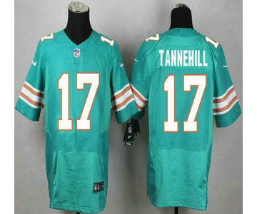 Miami Dolphins #17 Ryan Tannehill Aqua Green Alternate 2015 NFL Nike Elite Jersey