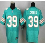 Miami Dolphins #39 Larry Csonka Aqua Green Alternate 2015 NFL Nike Elite Jersey