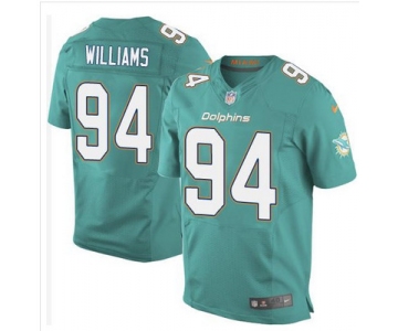 Nike Dolphins #94 Mario Williams Aqua Green Team Color Men's Stitched NFL New Elite Jersey