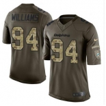 Nike Dolphins #94 Mario Williams Green Men's Stitched NFL Limited Salute to Service Jersey