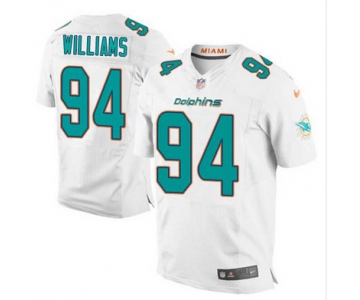 Nike Dolphins #94 Mario Williams White Men's Stitched NFL New Elite Jersey