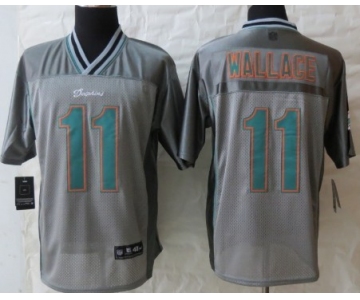 Nike Miami Dolphins #11 Mike Wallace 2013 Gray Vapor Elite Jersey