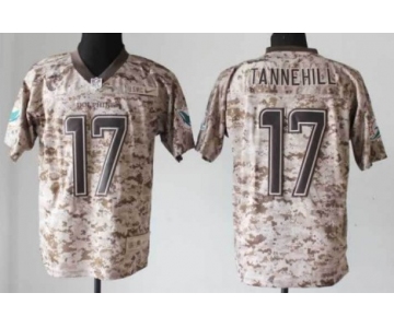 Nike Miami Dolphins #17 Ryan Tannehill 2013 USMC Camo Elite Jersey