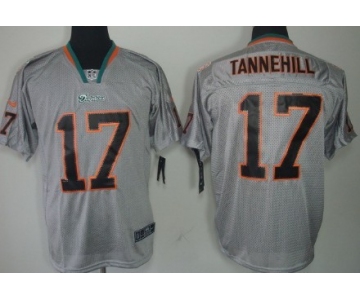 Nike Miami Dolphins #17 Ryan Tannehill Lights Out Gray Elite Jersey