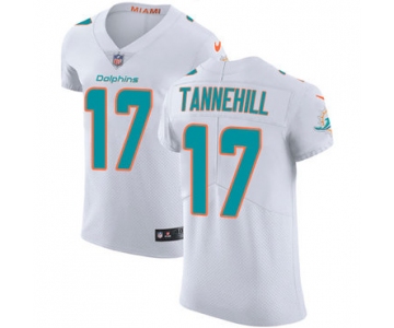 Nike Miami Dolphins #17 Ryan Tannehill White Men's Stitched NFL Vapor Untouchable Elite Jersey