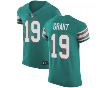 Nike Miami Dolphins #19 Jakeem Grant Aqua Green Alternate Men's Stitched NFL Vapor Untouchable Elite Jersey