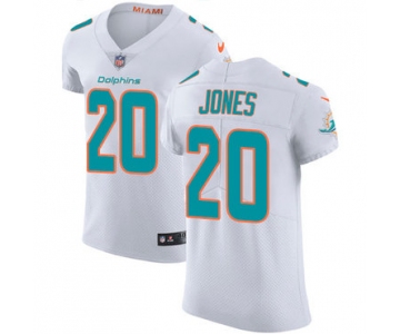 Nike Miami Dolphins #20 Reshad Jones White Men's Stitched NFL Vapor Untouchable Elite Jersey