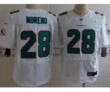 Nike Miami Dolphins #28 Knowshon Moreno 2013 White Elite Jersey