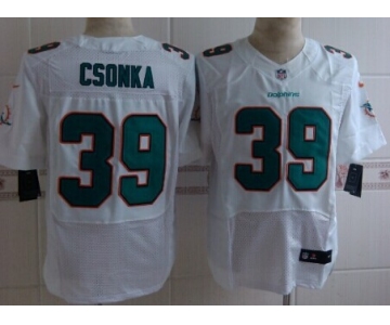 Nike Miami Dolphins #39 Larry Csonka 2013 White Elite Jersey