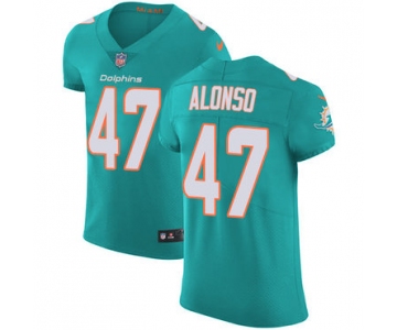 Nike Miami Dolphins #47 Kiko Alonso Aqua Green Team Color Men's Stitched NFL Vapor Untouchable Elite Jersey