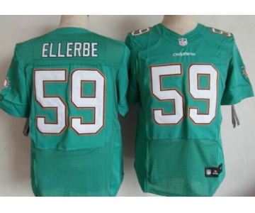 Nike Miami Dolphins #59 Dannell Ellerbe 2013 Green Elite Jersey
