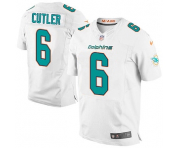 Nike Miami Dolphins #6 Jay Cutler White Men's Stitched NFL New Elite Jersey