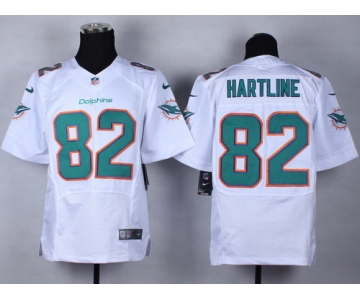 Nike Miami Dolphins #82 Brian Hartline 2013 White Elite Jersey