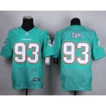 Nike Miami Dolphins #93 Ndamukong Suh 2013 Green Elite Jersey