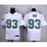 Nike Miami Dolphins #93 Ndamukong Suh 2013 White Elite Jersey