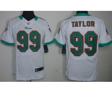 Nike Miami Dolphins #99 Jason Taylor White Elite Jersey