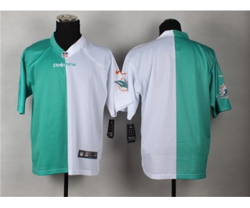 Nike Miami Dolphins Blank 2013 Green/White Two Tone Elite Jersey